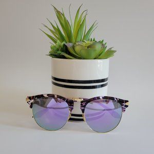 AOFLY Womens UV400 Cat Eye Mirrored Sunglasses NEW